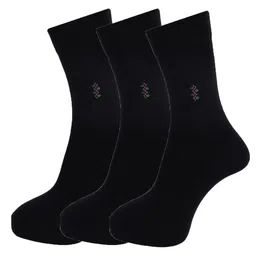 Dollar Socks Men Pack Of 3 Navy Blue Solid Cotton Above Ankle-Length Socks-29
