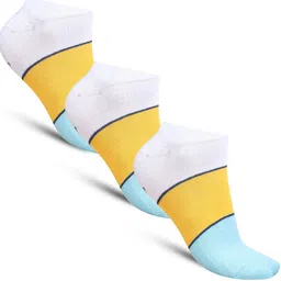 Dollar Socks Men Pack of 3 Colour-Blocked Cotton Shoe Liner-Length Sock-image-27