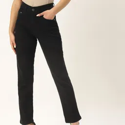 PARIS HAMILTON Women Black Boyfriend Fit High-Rise Stretchable Jeans-image-17