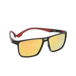 Scavin Men Gold Lens & Black Square Sunglasses with Polarised Lens SCA S19902-image-7