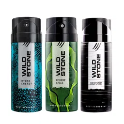 Wild Stone Men Pack of 3 Deodorant - 150 ml Each image 1