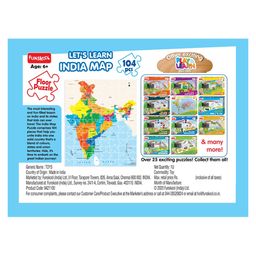 Funskool Learn India Map Floor Puzzle - 104 Pieces image 5
