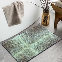BIANCA Khaki Colored & Brown Patterned 1600GSM Anti-skid Bath Rugs-image-66
