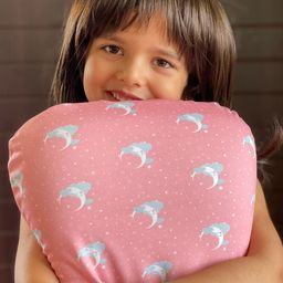 The White Willow Kids Pink Printed Soft Memory Foam Sleep Pillow-45