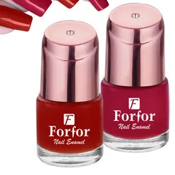 FORFOR Set of 2 Perfect Stay Rose Gold Glossy Long-Lasting Nail Polishes - 6ml each-43