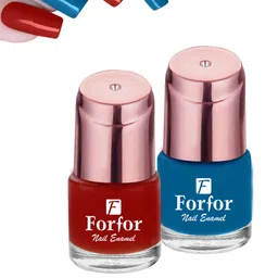 FORFOR Set of 2 Perfect Stay Rose Gold Glossy Nail Enamel 6ml each - Shade 107 & 112-13