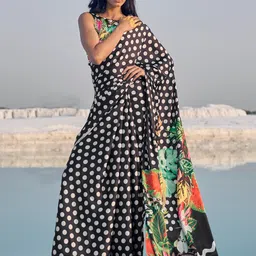 Anouk Pure Crepe Saree-image-17