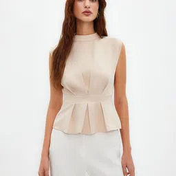 Trendyol High Neck Sleeveless Peplum Top-picture-41