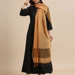 Dupatta Bazaar Woven Design Dupatta with Sequinned-image-14