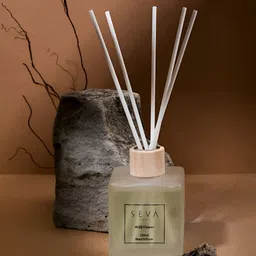 Seva Home Transparent & White Reed Diffuser Wild Flower - 250 ml-29
