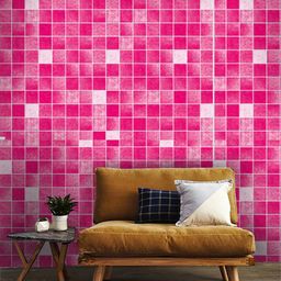 Jaamso Royals Pink Self-adhesive & Waterproof Tiles Wallpaper-image-11