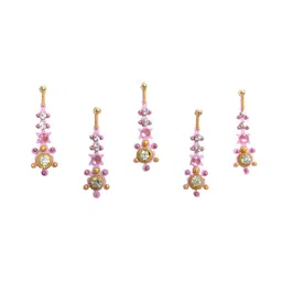 Comet Busters Pack of 5 Pink Traditional Designer Bindis-54