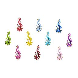 Comet Busters Blue & Red Shimmer Bindis-48