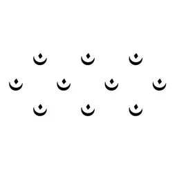 Comet Busters Black Traditional Designer Bindis-11