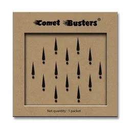 Comet Busters Black Handcrafted Beautiful Traditional Designer Bindis - 14 Pcs-45