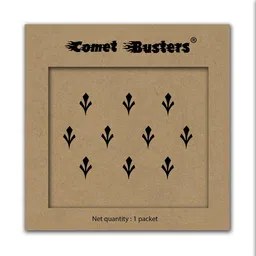 Comet Busters Set of 10 Traditional Bindis -  Black-7