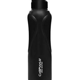 Caspian Black Single Stainless Steel Printed Single Wall Vacuum Water Bottle-48