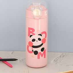 Yellow Bee Pink & Black Single Stainless Steel Printed Water Bottle-image-80