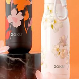 Zoku White & Yellow Printed Stainless Steel Water Bottle 532 ml-image-69