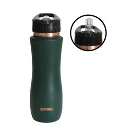 Kuber Industries Green Copper Water Bottle with Sipper 750 ML-image-1
