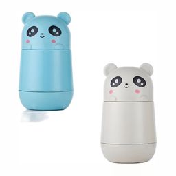 WELOUR Green & Blue 2 Pieces Cartoon Characters Printed Glass Water Bottles 350 ml-picture-3
