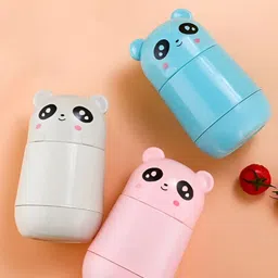 WELOUR Blue & Pink 3 Pieces Glass Water Bottle 350 ml-image-31