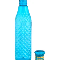 Kuber Industries Crystal Bingo Black & Blue 9 Pieces Water Bottles 1 L-image-72
