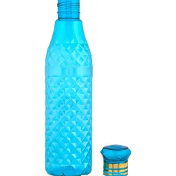 Kuber Industries Crystal Bingo Black & Blue 12 Pieces Water Bottles 1 L-image-89