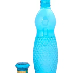 Kuber Industries Blue & Grey 9 Pieces Water Bottle 1Ltr-image-65