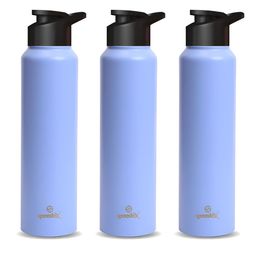 Speedex Purple & Black 3 Pieces Stainless Steel Water Bottle 1L-image-48