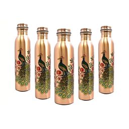 IMAGO Green 5 Pieces Copper Printed Water Bottle 1 L-23
