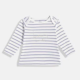 mothercare Infant Girls Striped Envelope Neck Organic Cotton T-shirt-picture-21