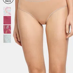 RedRose Women Pack Of 5 Self-Design Hipster Briefs-picture-5