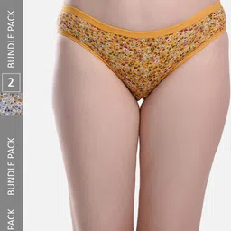 FIMS Women Pack Of 2 Printed Anti-Microbial Hipster Briefs-image-93