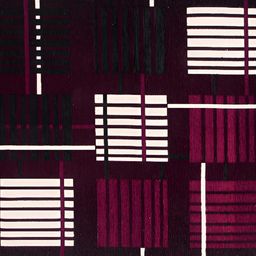 ZESTURE Maroon Geometric Printed Carpet-10