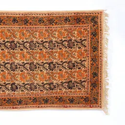 Exotic India Orange Floral No Shredding Other Carpet-image-39