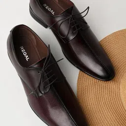 Regal Men Formal Textured Leather Lace - Ups Derbys-image-76