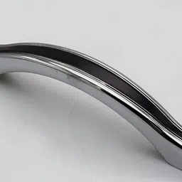 Rab Black & Silver Toned Glossy Finish Drawer Handle-11
