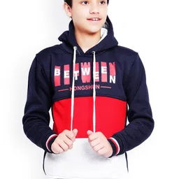 BAESD Boys Colourblocked Hooded Pullover Sweatshirts-image-85