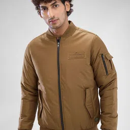 SPYKAR Men Full Sleeve Regular Fit Bomber Jacket-image-86