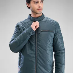 SPYKAR Men Solid Full Sleeve Regular Fit Bomber Jacket-image-41