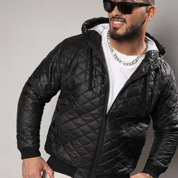 Instafab Plus Hooded Windcheater Quilted Jacket-22