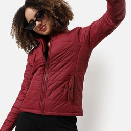 Campus Sutra Mock Collar Windcheater Outdoor Padded Jacket-27
