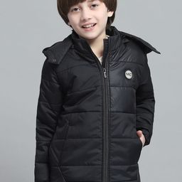 Monte Carlo Boys Hooded Solid Casual Lightweight Padded Jacket-38