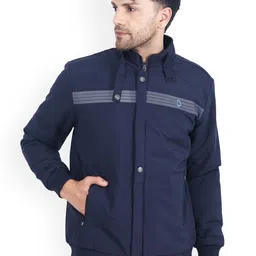 Dollar Socks Mock Collar Lightweight Bomber Jacket-16