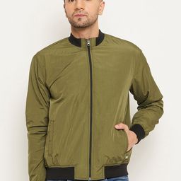 Club York Stand Collar Lightweight Bomber Jacket-image-91