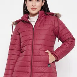 VERO AMORE Hooded Neck Long Sleeve Zip Detail Lightweight Puffer Jacket-image-10