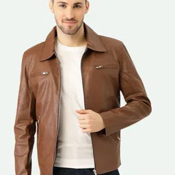 Leather Retail Men Biker Jacket-picture-10