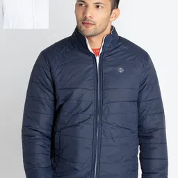 Status Quo Mock Collar Reversible Padded Jacket-picture-33
