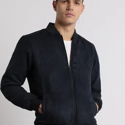 Dennis Lingo Stand Collar Bomber Jacket-image-41